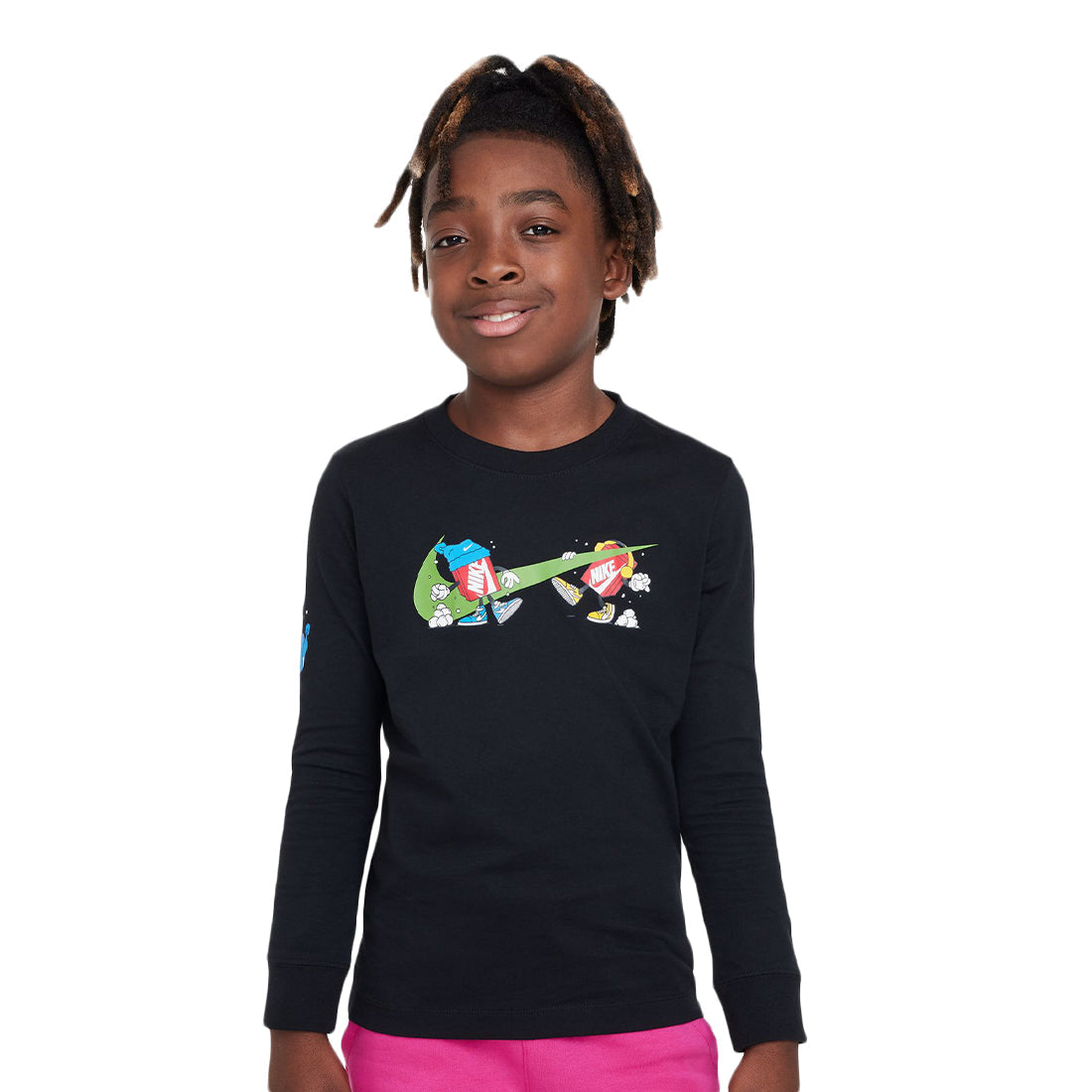Nike Sportswear Long-Sleeve Junior T-Shirt Black