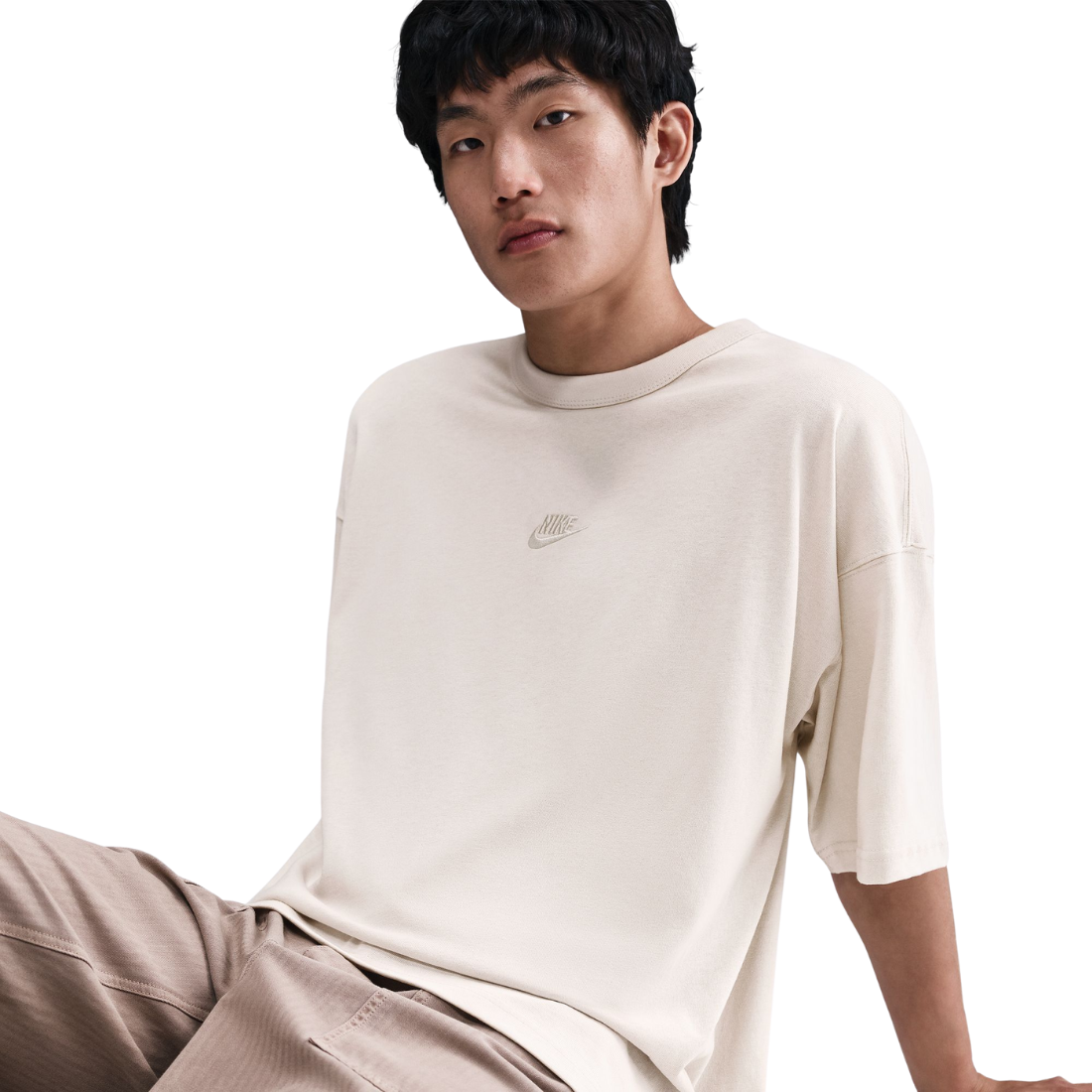 Sportswear Premium Essentials Men's Round Neck Beige HF9607-072