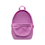 A light purple backpack with a front slip pocket, shown from the back against a plain white background.