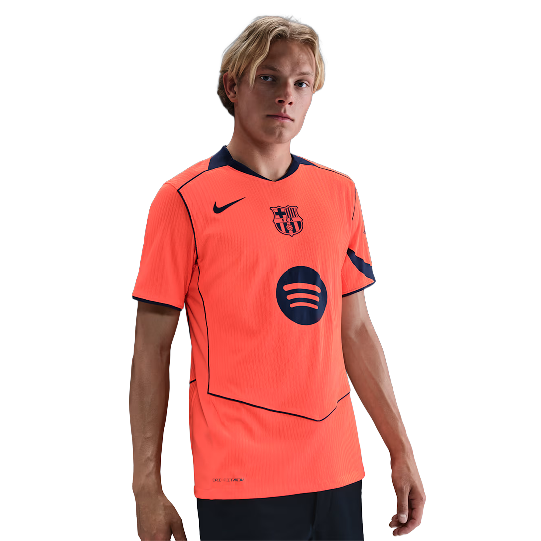FC Barcelona 2025/2026 Match Third Men's Replica Jersey Orange HM3193-855