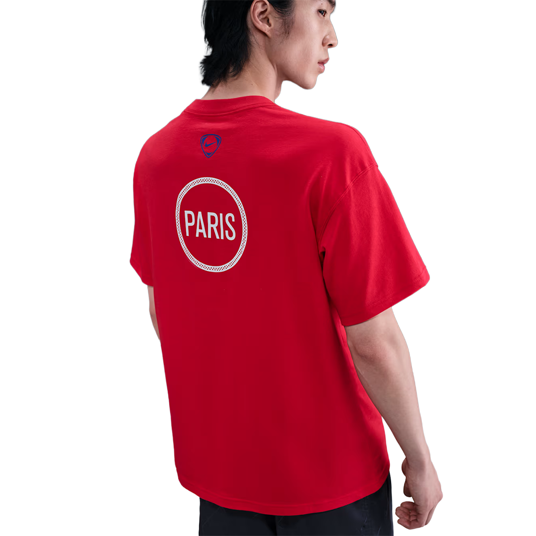 Men's S/S Round Neck Shirt Red HV4926-679