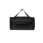 Black clutch bag with chain handle on a white background