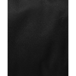 A close-up of a black textured fabric, showing a fine woven pattern.