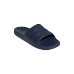 Navy Adidas Adilette Flow unisex slipper with three stripe design