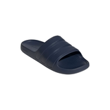 Navy Adidas Adilette Flow unisex slipper with three stripe design