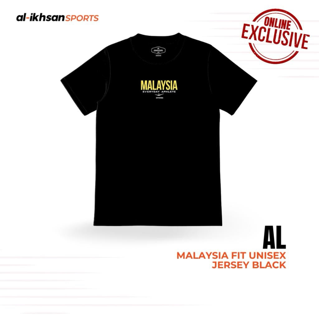 (ONLINE EXCLUSIVE) Limited Edition Malaysia Fit Unisex Adult's Jersey Black Shirt BA03058801