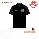 (ONLINE EXCLUSIVE) Limited Edition Malaysia Unisex Adult's Polo Tee Black BA01040901