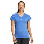 Aeroready Train Essentials Minimal Branding V-Neck Women'S Tee Blue IX1004