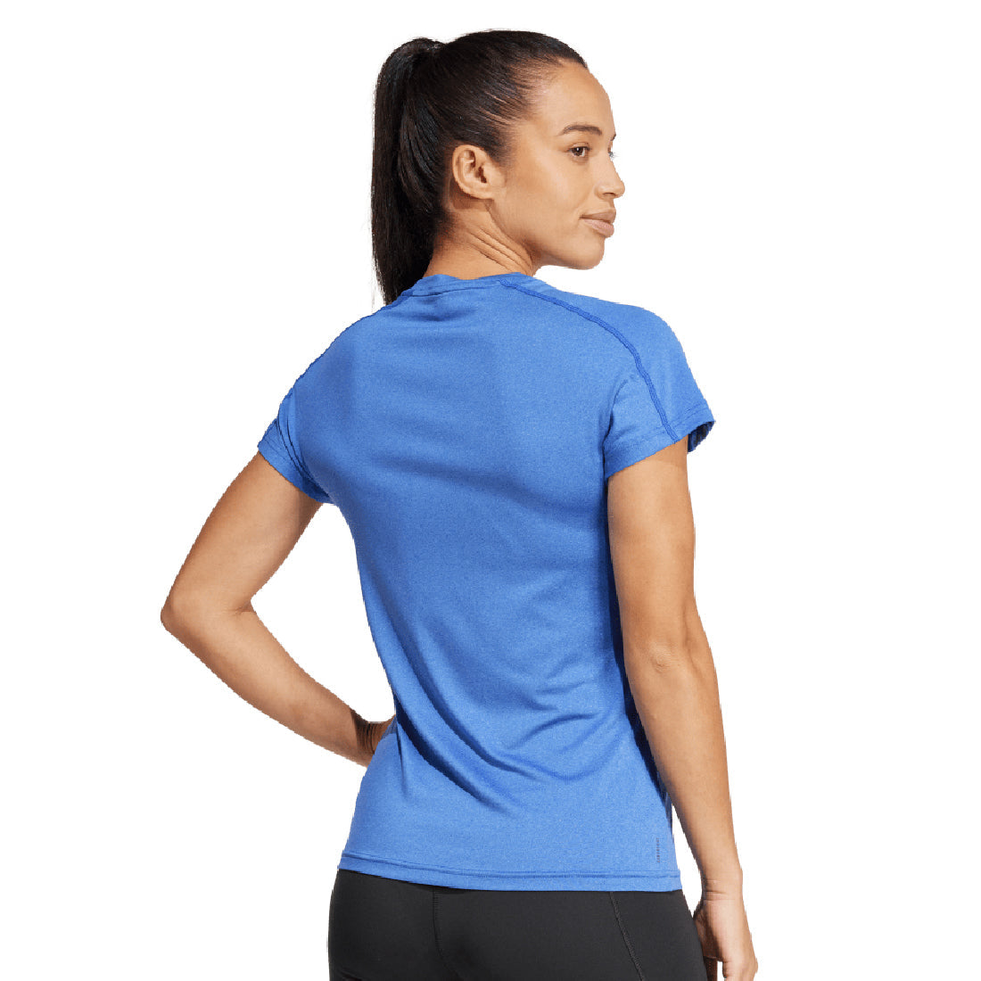 Aeroready Train Essentials Minimal Branding V-Neck Women'S Tee Blue IX1004