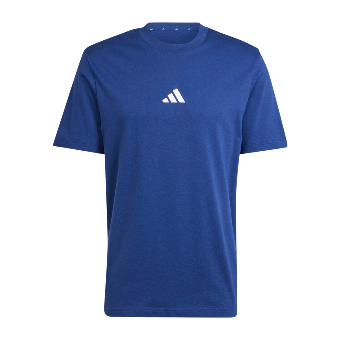 Essentials Small Logo Single Jersey Tee Men's Round Neck Blue JF1093