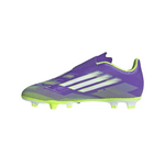 F50 Club Velcro Fg/Mg Junior Football Boots Purple JI0036
