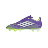 F50 Club Velcro Fg/Mg Junior Football Boots Purple JI0036