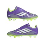 F50 Club Velcro Fg/Mg Junior Football Boots Purple JI0036