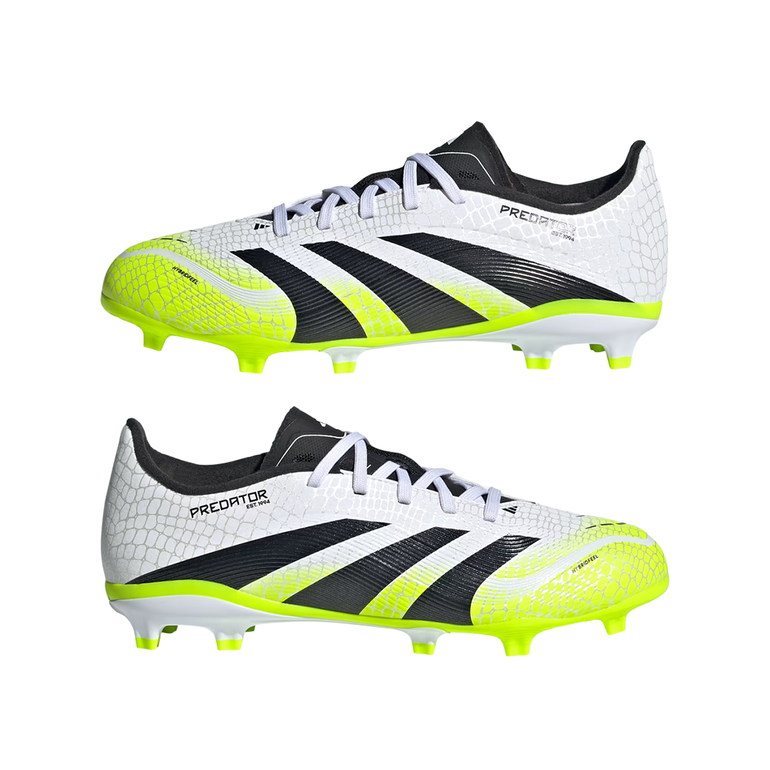 Predator League Fg/Mg Junior Football Boots White JI1125