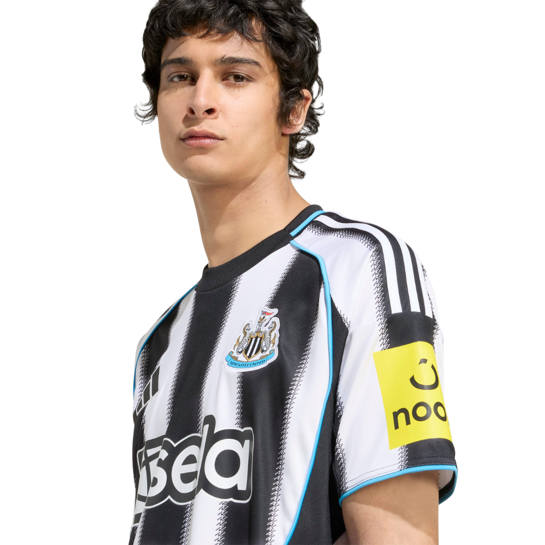 Newcastle United FC 2025/2026 Home Adidas Men's Replica Jersey Black JI7382