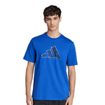 Photo Logo Men's Round Neck Blue JJ3933