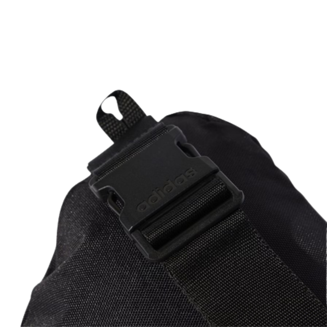 Black Adidas Daily waistbag buckle detail