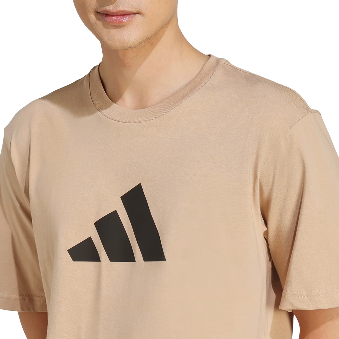 3 Bar Tee Men's Round Neck Beige JW7147