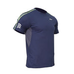 ALX Men's Running Short Sleeve Round Neck Liner Jersey Navy JXMA10000720