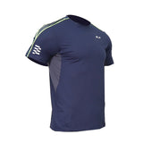 ALX Men's Running Short Sleeve Round Neck Liner Jersey Navy JXMA10000720