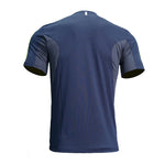 ALX Men's Running Short Sleeve Round Neck Liner Jersey Navy JXMA10000720