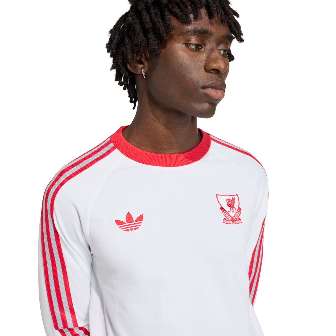 LIVERPOOL FC Retro-style Men's Long Sleeve Round Neck White JZ2543