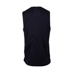 Black sleeveless shirt on a white background
