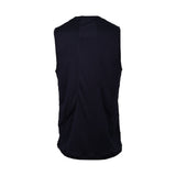 Black sleeveless shirt on a white background