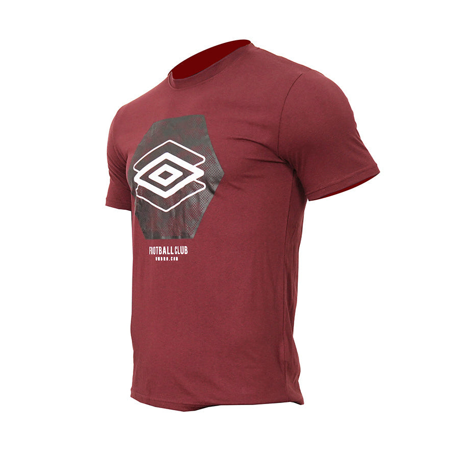 Men's S/S Round Neck Shirt Maroon UBMA02060-35