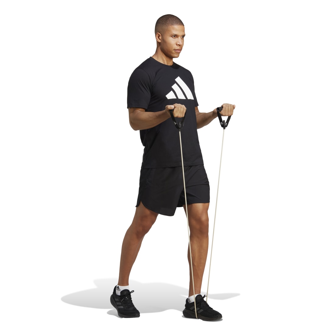 Adidas Train Essentials Feelready Logo Training Men's T-Shirt BLACK