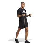 Adidas Train Essentials Feelready Logo Training Men's T-Shirt BLACK