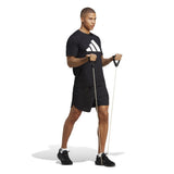 Adidas Train Essentials Feelready Logo Training Men's T-Shirt BLACK