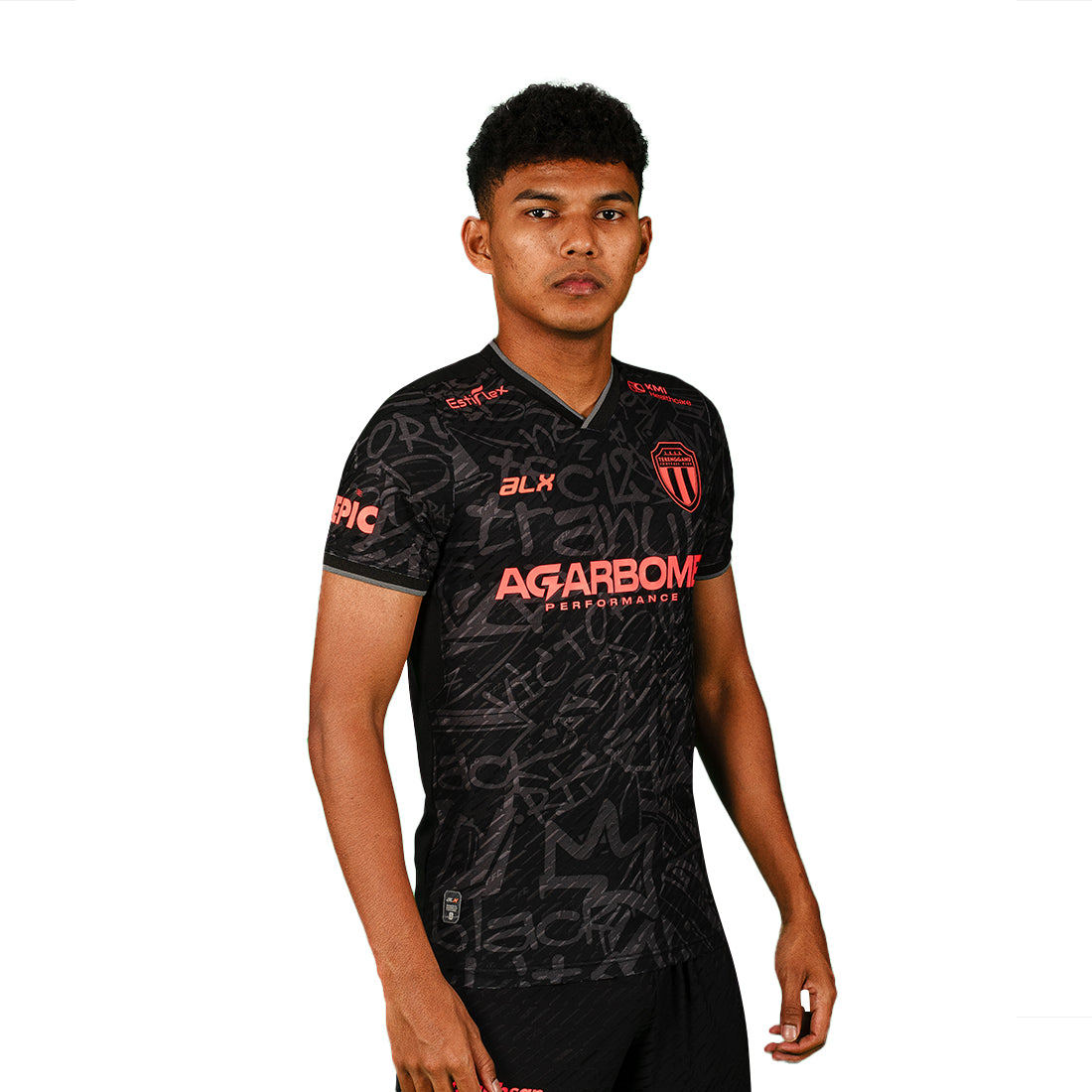 X Terengganu FC 2024/2025 Away Men's Authentic Jersey Black (JXMA05000301A)