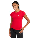 Women's S/S Round Neck Shirt Red A23VD02