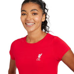 Women's S/S Round Neck Shirt Red A23VD02