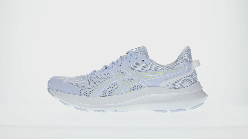 Close up Asics Blue Shoes