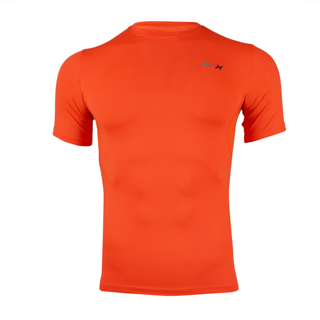 X Men's Short Sleeve Tight Top Orange TXMA22000411